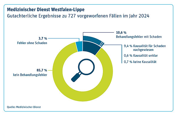 Grafik zur Behandlungsfehlerstatistik
